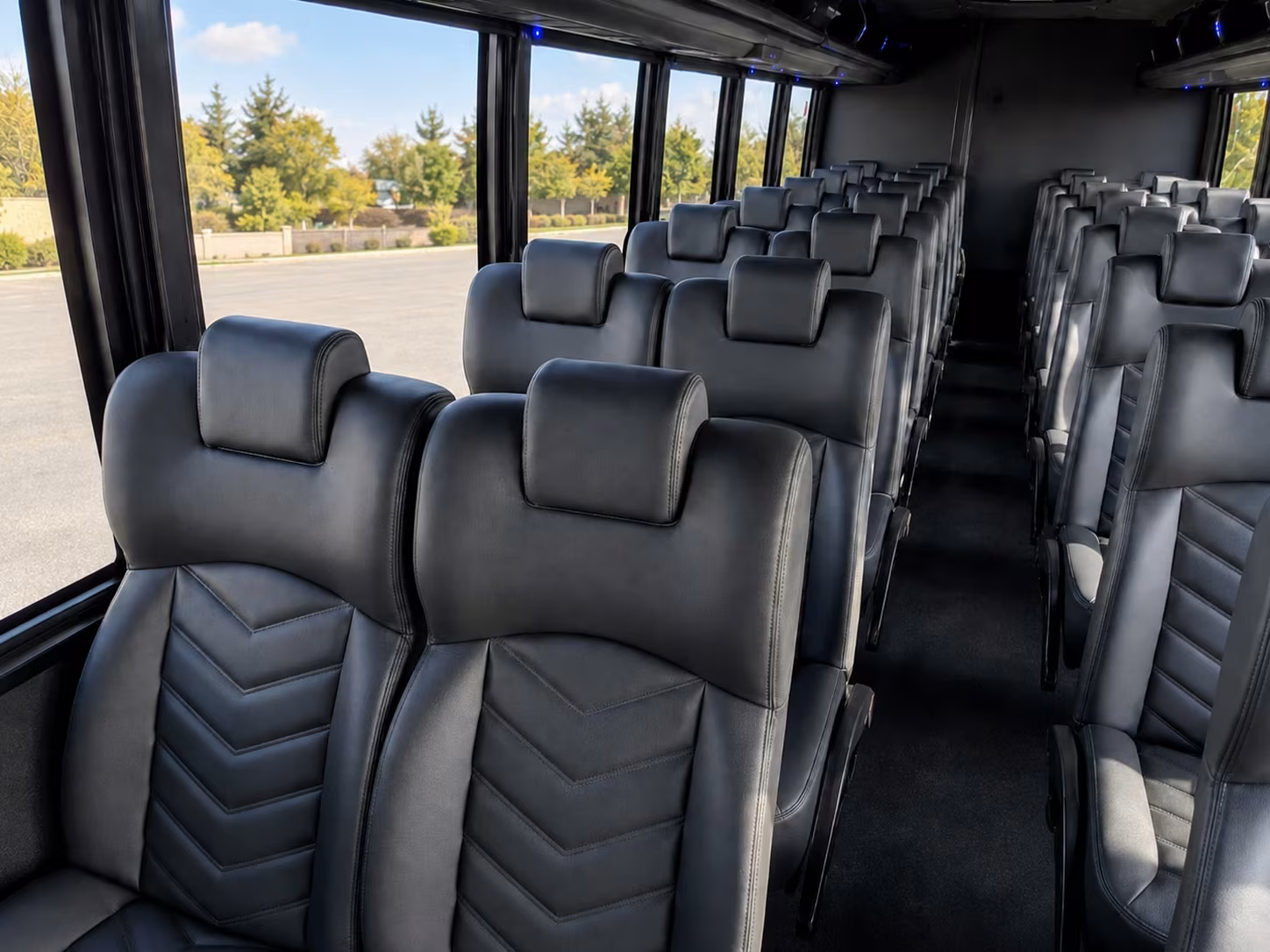 15 passenger minibus interior