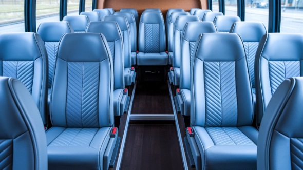 portland 18 passenger minibus interior