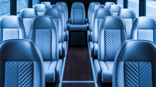 portland 25 passenger minibus interior