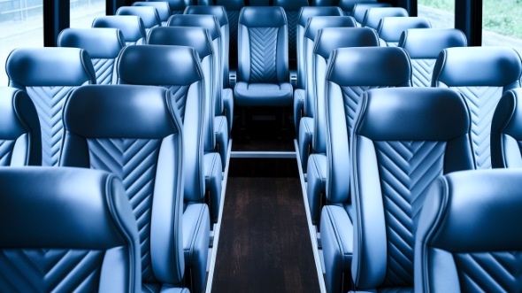 portland 28 passenger minibus interior