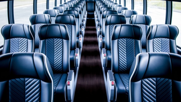 portland 50 passenger charter bus inside
