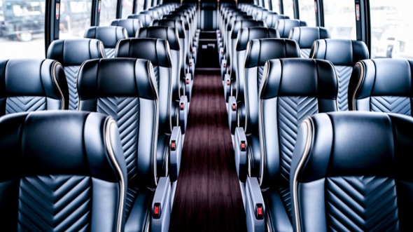 portland 54 passenger charter bus inside