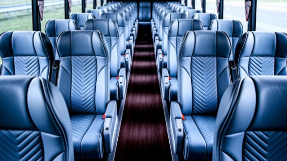 portland 54 passenger charter bus interior