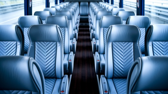 portland 55 passenger charter bus interior