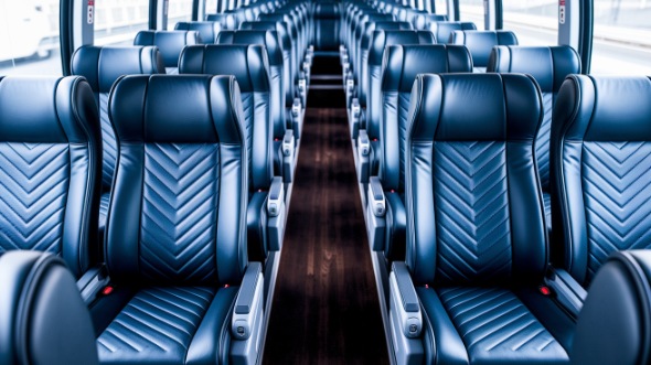 portland 56 passenger charter bus inside