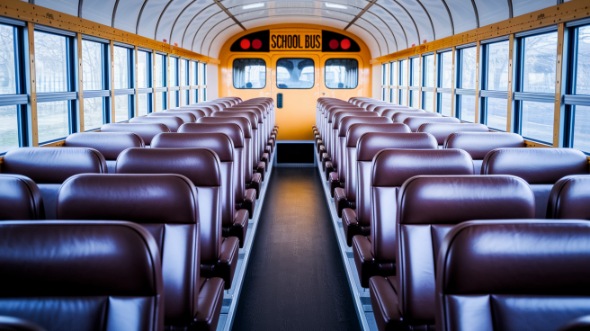 portland school bus rental interior
