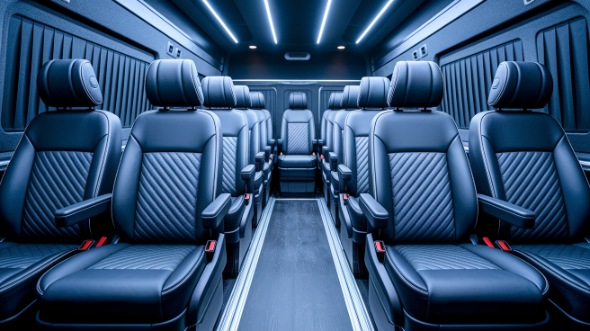 portland sprinter van with driver interior